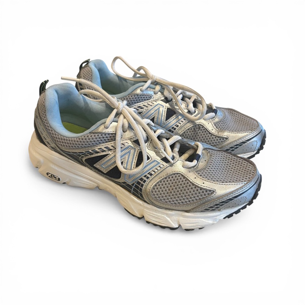 New Balance 540v2 Silver‎ Blue Running Shoes W540SB2 Womens 9.5
